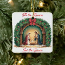 Weihnachtsdekoration zur Geburt Jesu