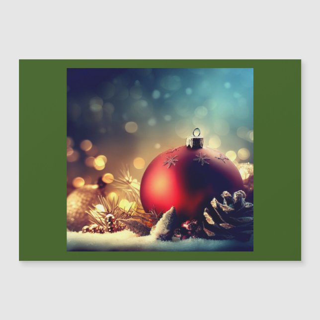 Weihnachtsdekorationen 1 magnetkarte (Vorderseite)
