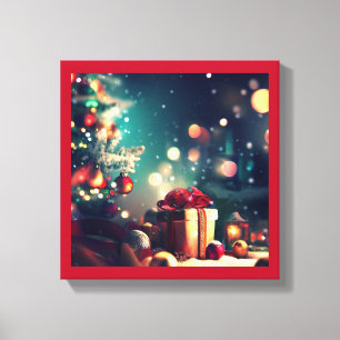 Weihnachtsdekorationen 6 leinwanddruck