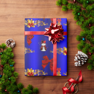 Weihnachtsdekorationen Blau Geschenkpapier