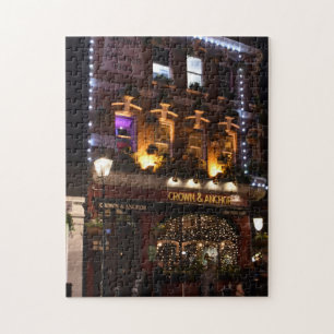 Weihnachtsdekorationen, Covent Garden Pub, London Puzzle