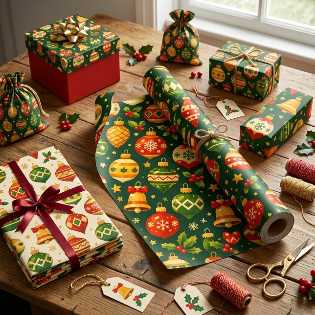 Weihnachtsdekorationen Geschenkpapier (Von Creator hochgeladen)