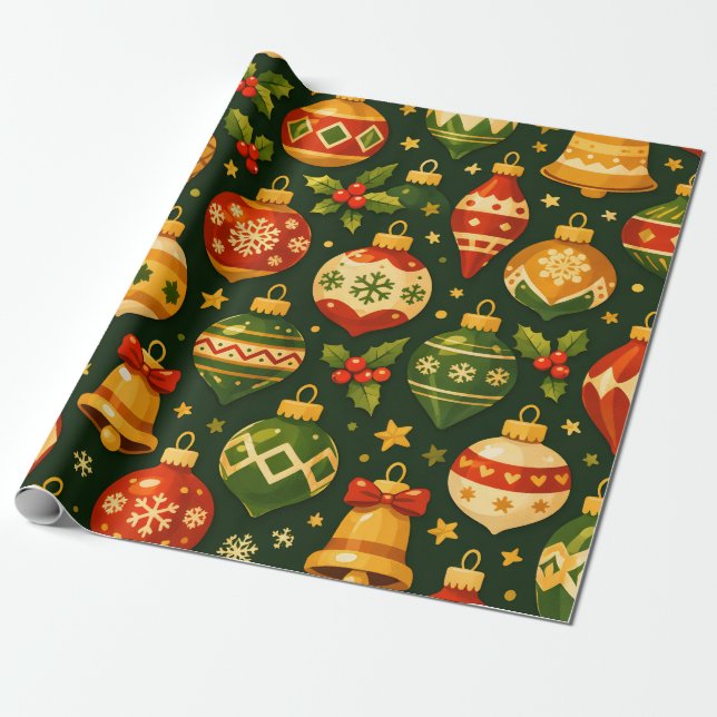 Weihnachtsdekorationen Geschenkpapier (Ungerollt)