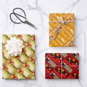 Weihnachtsdekorationen Geschenkpapier Set