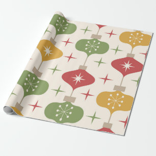 Weihnachtsdekorationen im Mid-Century-Stil mit ato Geschenkpapier