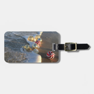 Weihnachtsdekorationen im Ozean Gepäckanhänger