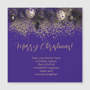 Weihnachtsdekorationen in Punkten Magnetkarte