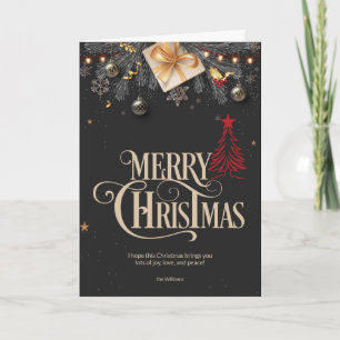 Weihnachtsdekorationen Karte
