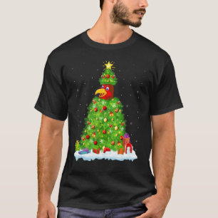 Weihnachtsdekorationen Lichter Santa Huhn Vogel Ch T-Shirt