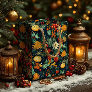 Weihnachtsdekorationen mit Namensbereich  Mittlere Geschenktüte