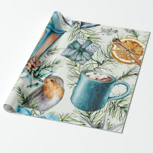 Weihnachtsdekorationen Muster Geschenkpapier