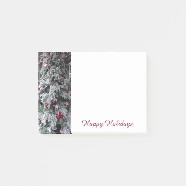 Weihnachtsdekorationen nach der Weihnachtsfeier Post-it Klebezettel (Vorderseite)