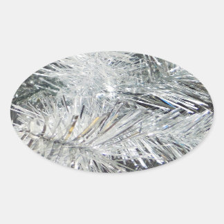 Weihnachtsdekorationen Ovaler Aufkleber