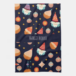 Weihnachtsdekorationen Retro Muster Geschirrtuch