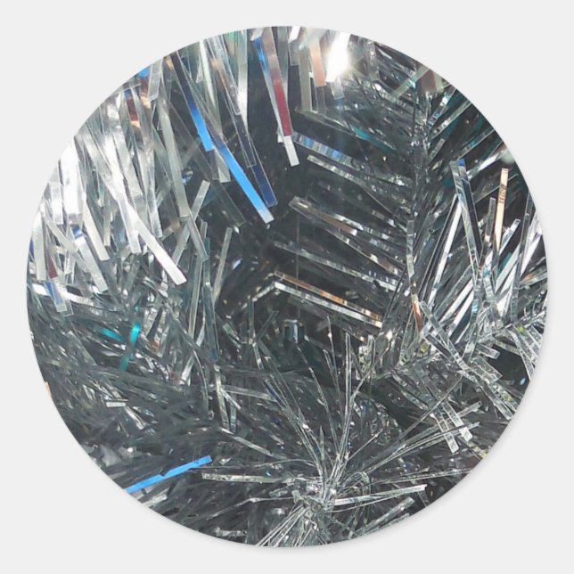 Weihnachtsdekorationen Runder Aufkleber (Vorderseite)