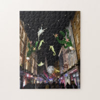 Weihnachtsdekorationen, SoHo, London Vereinigtes K