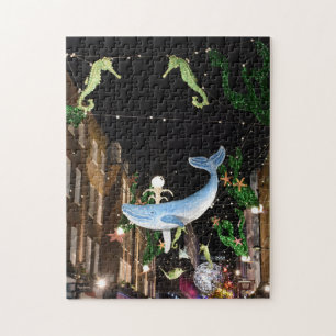 Weihnachtsdekorationen, SoHo, London Vereinigtes K Puzzle