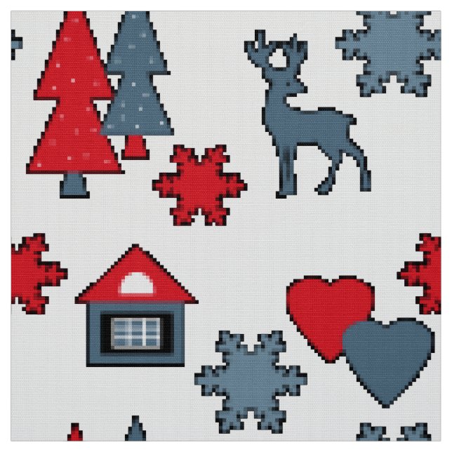 Weihnachtsdekorationen Stoff (Muster)