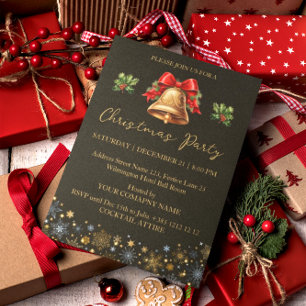 Weihnachtsdekorationen Unternehmen Party Einladung