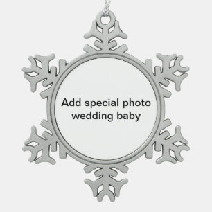 Weihnachtsdekorationen Verzierungen addieren Foto Schneeflocken Zinn-Ornament