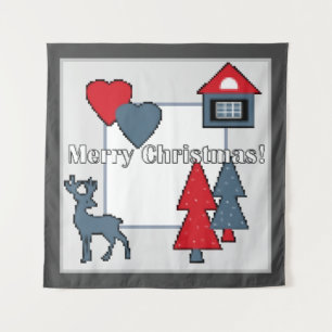 Weihnachtsdekorationen Wandteppich