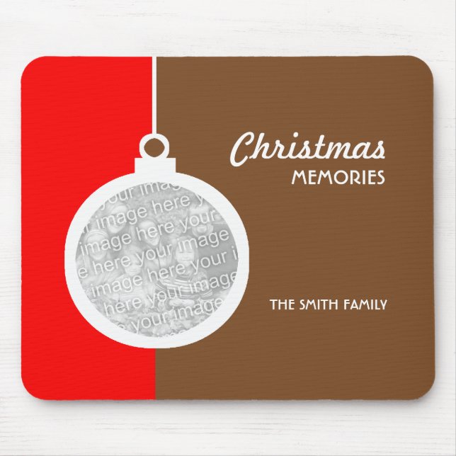 Weihnachtsdekorationsball Mousepad (Vorne)