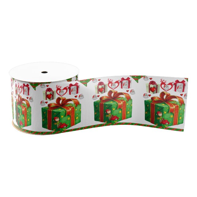 Weihnachtsdekorationsband Ripsband (Spule)