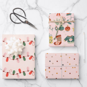 Weihnachtsdekorationspapier Geschenkpapier Set