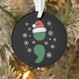 Weihnachtsdepression Bewusstsein Xmas Ornament