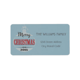 Weihnachtsdesign Adressaufkleber
