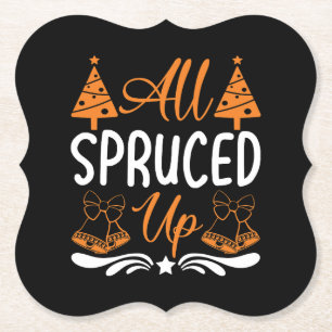 Weihnachtsdesign 'All Spruced Up'-85675 Untersetzer