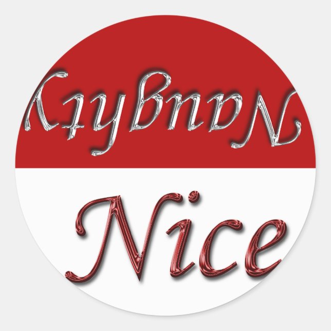 Weihnachtsdesign-Aufkleber Runder Aufkleber (Vorderseite)