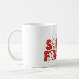 Weihnachtsdesign, das Santa am lustigsten findet Kaffeetasse