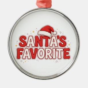 Weihnachtsdesign, das Santa am meisten mag und lus Ornament Aus Metall