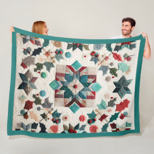 Weihnachtsdesign Fleecedecke