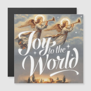 Weihnachtsdesign 'Freude der Welt'  Magnetkarte