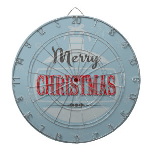 Weihnachtsdesign im Vintage-Stil Dartscheibe