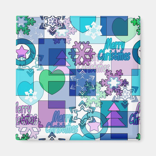 Weihnachtsdesign Magnet (Vorne)