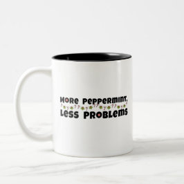 Weihnachtsdesign, Pfefferminzeffekte, weniger Prob Zweifarbige Tasse