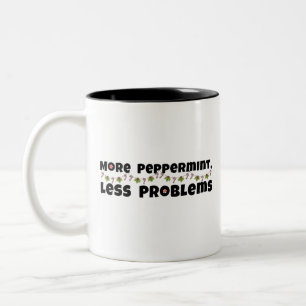 Weihnachtsdesign, Pfefferminzeffekte, weniger Prob Zweifarbige Tasse