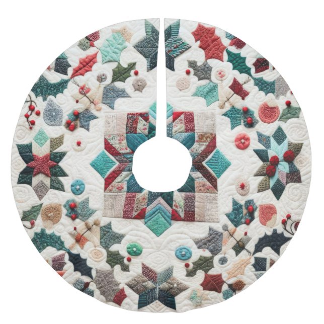 Weihnachtsdesign Polyester Weihnachtsbaumdecke (Vorderseite)