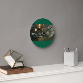 Weihnachtsdesign-Uhren Runde Wanduhr