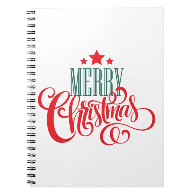 Weihnachtsdesign und Sterne Notizblock (Vorderseite)