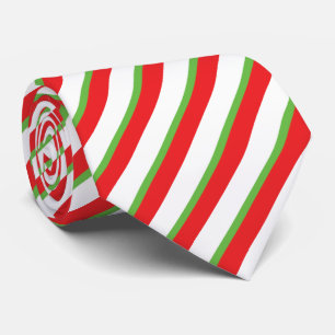 Weihnachtsdiagonale-Linien Muster Nackenbinde Krawatte