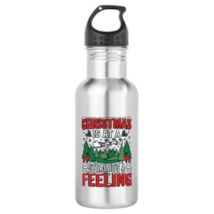 Weihnachtsdiebstahl Es Ist Ein Gefühl Rentier Schl Edelstahlflasche