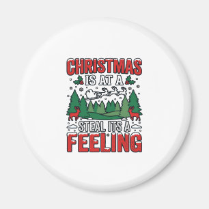 Weihnachtsdiebstahl Es Ist Ein Gefühl Rentier Schl Magnet