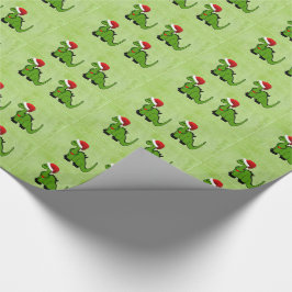 Weihnachtsdinosaurier Geschenkpapier