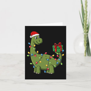 Weihnachtsdinosaurier mit Lights Fun Boys Kinder W Karte