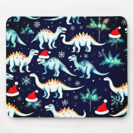 Weihnachtsdinosaurier Mousepad