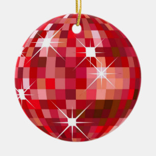 Weihnachtsdisco-Ball-Verzierung Keramikornament